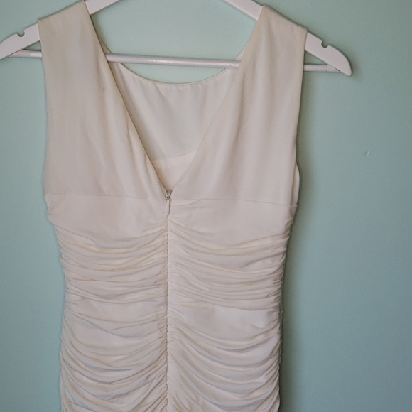 BCBGMaxazria "Renay" Off White Bodycon Dress - Picture 11 of 16